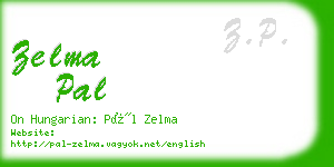 zelma pal business card